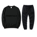 Plus Size Long Sleeve Crew Neck Hoodie Sweatshirt Set