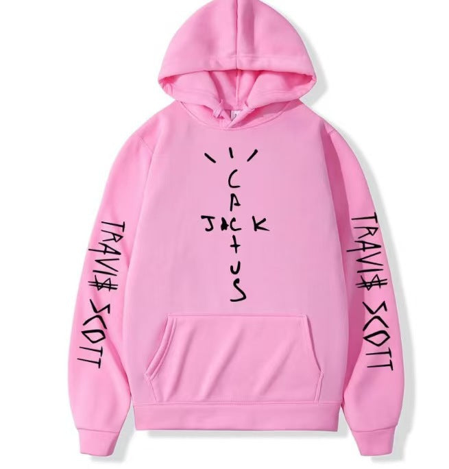 Trendy Fleece Lined Long Sleeve Hooded Unisex Sweatshirt
