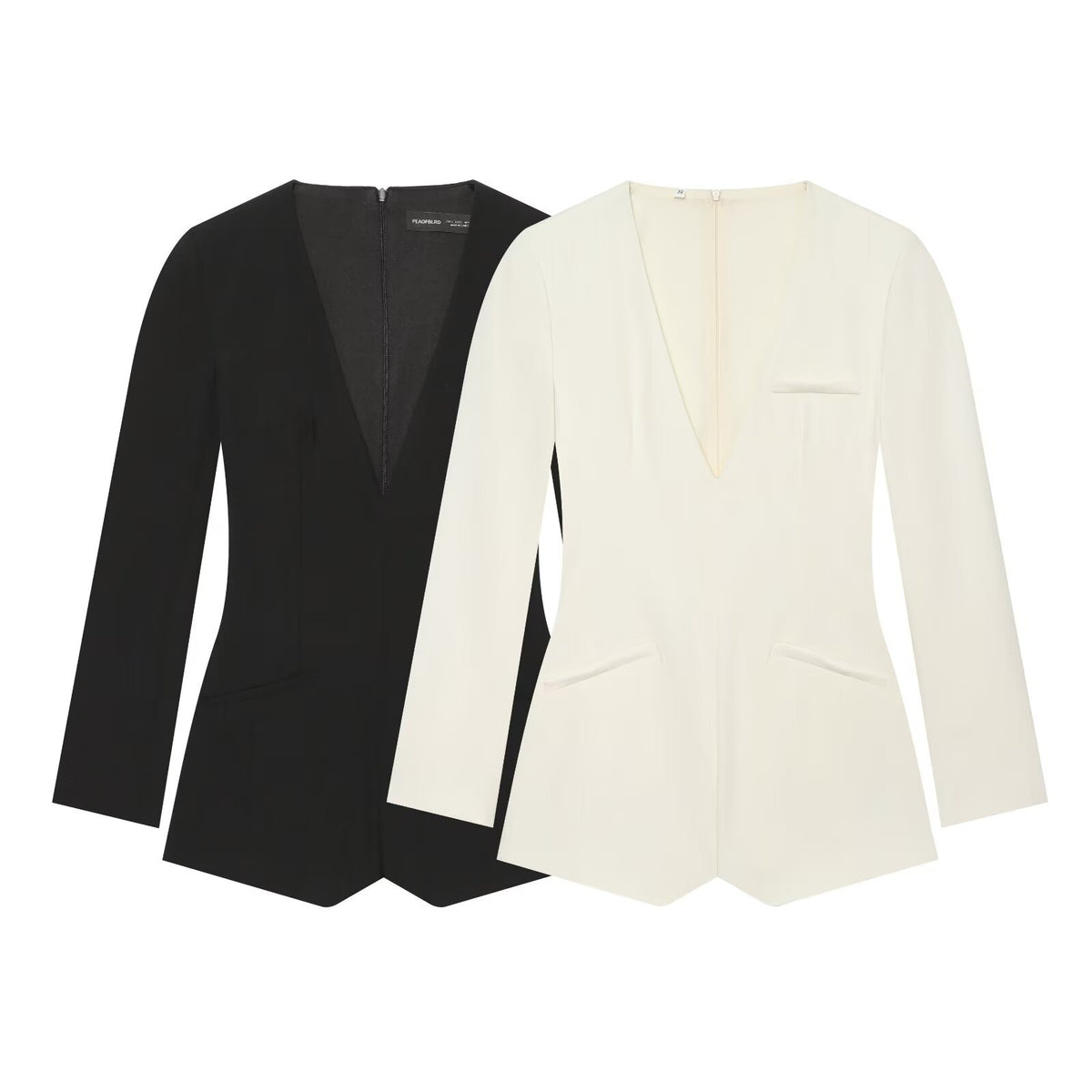 Casual slim fit shoulder pad design jumpsuit for women
