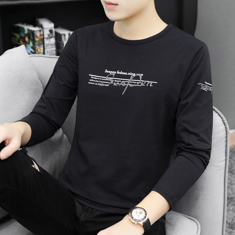 Slim fit round neck men's top