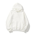 Solid Color Unisex Pullover Hoodie with Double-Layer Hood