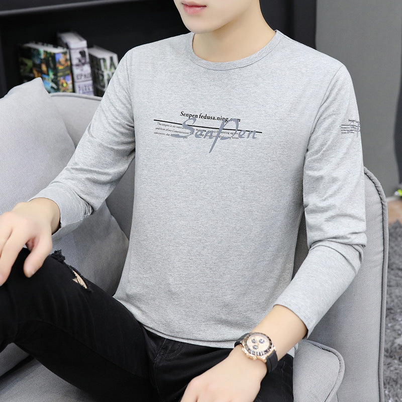 Slim fit round neck men's top