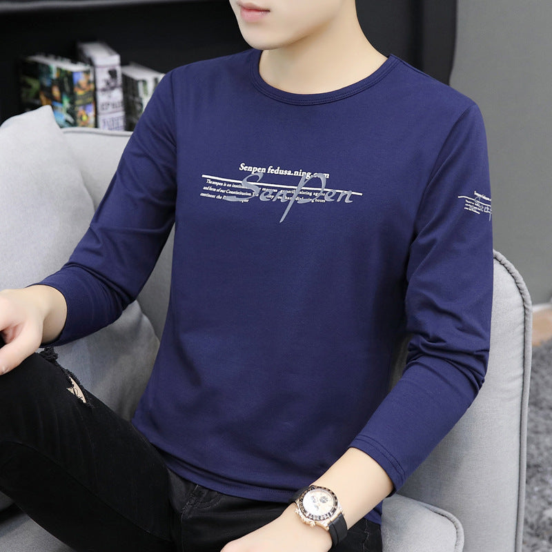 Slim fit round neck men's top