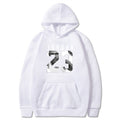 Men's  Printed Long Sleeve Hooded Fleece Pullover Sweatshirt
