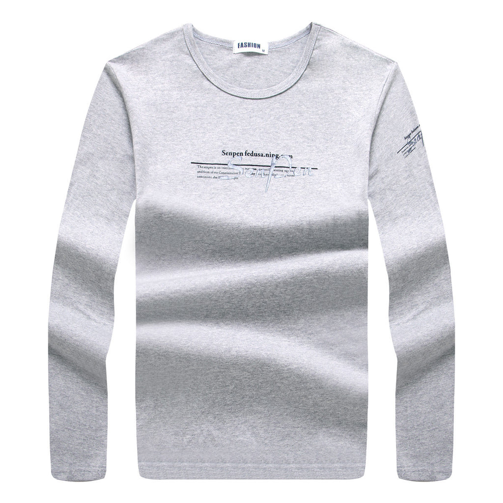 Slim fit round neck men's top