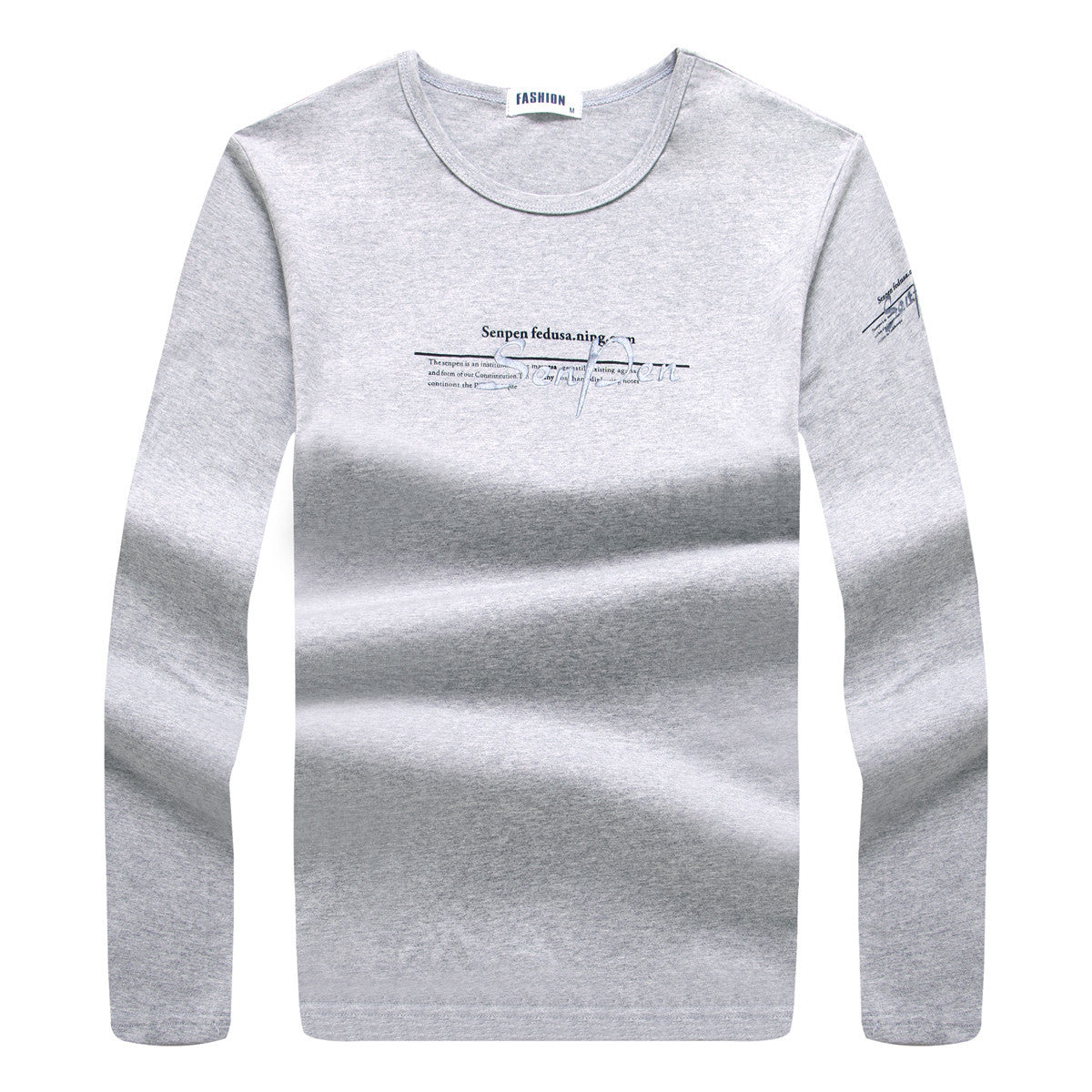 Slim fit round neck men's top