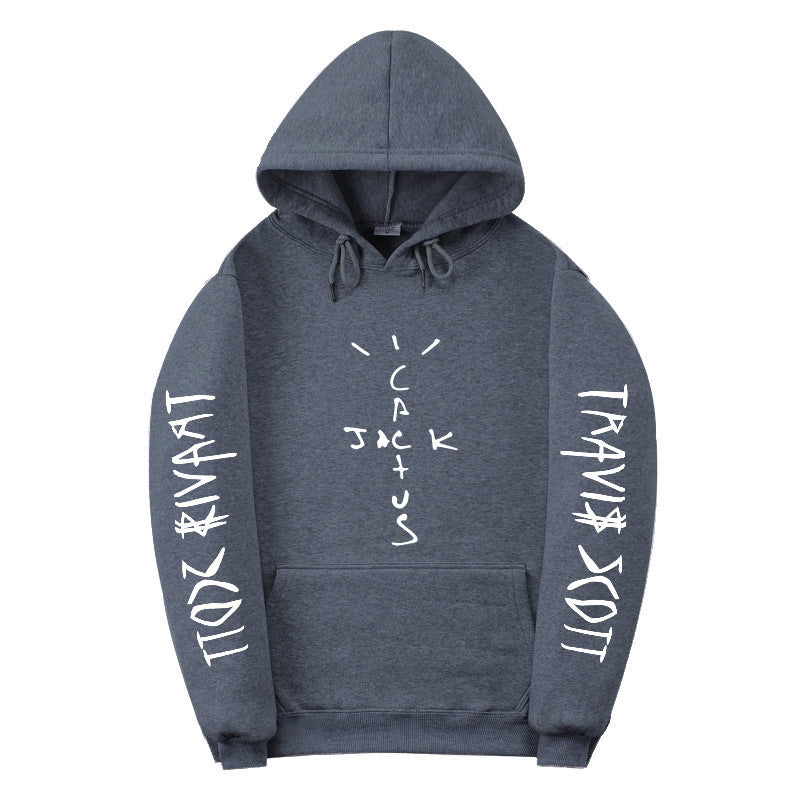 Trendy Fleece Lined Long Sleeve Hooded Unisex Sweatshirt