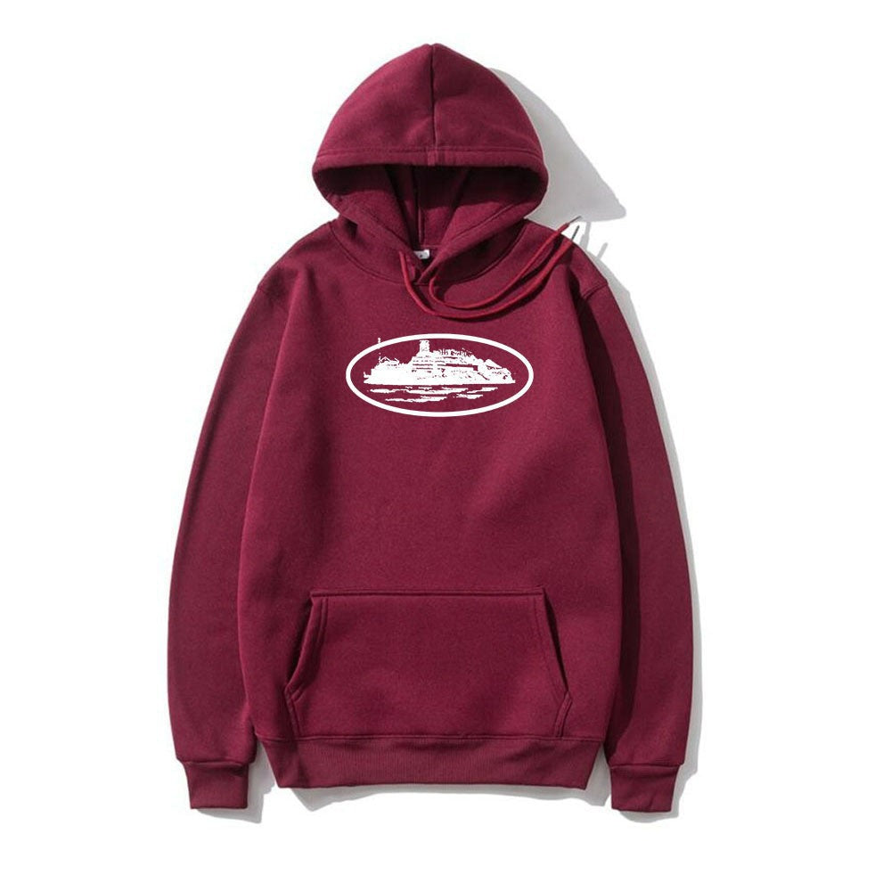 Casual Hooded Long Sleeve Loose Pullover Sweatshirt